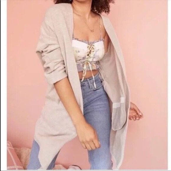 NWT - Women’s‎ S/M/L One Size DONNI Sandwash Open Front Cardigan Sweater - Picture 1 of 12